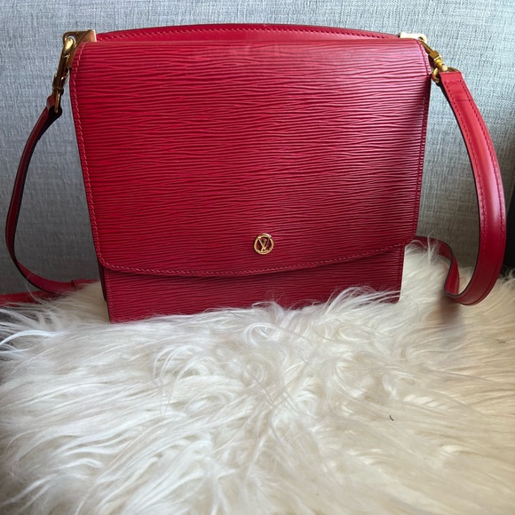 Louis Vuitton Handbags - LOUIS VUITTON Epi Grenelle Red